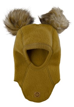 Mikk-Line Elefantenhut mit Bommeln – Butternut